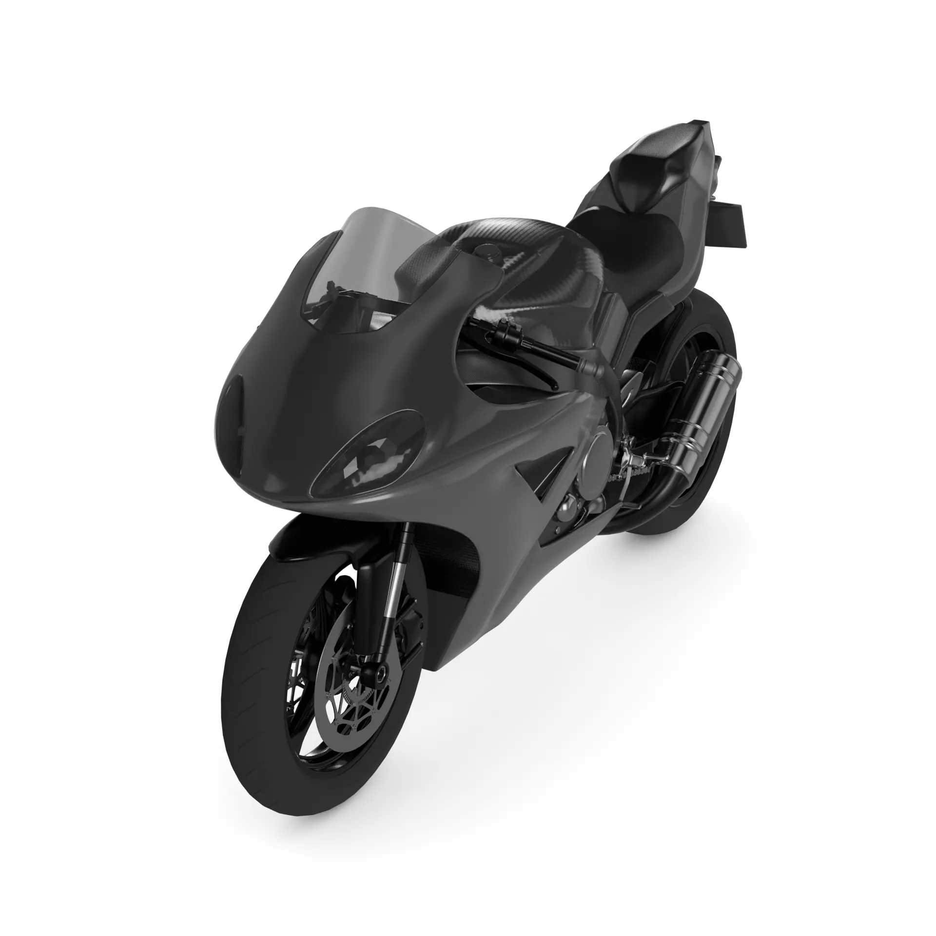 Sport Bike 3D model_0