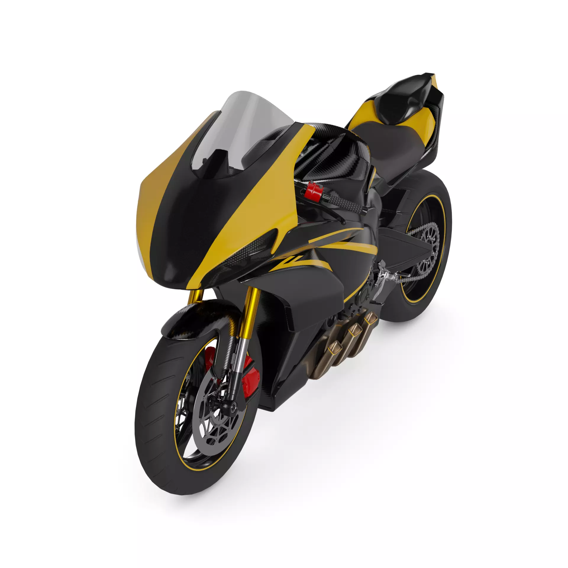 Sport Bike 3D model_0