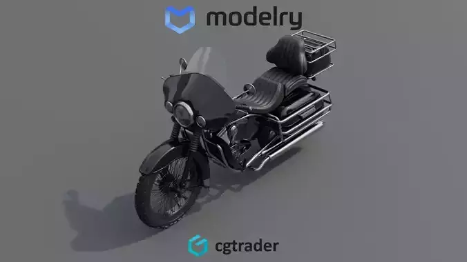Touring Motorcycle 3D model