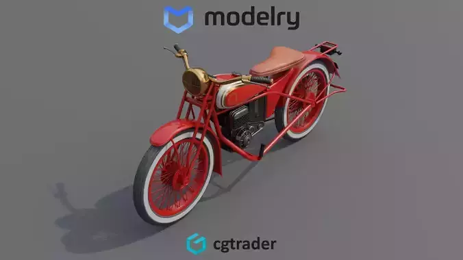 Touring Motorcycle 3D model