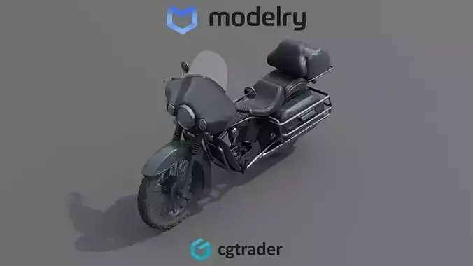 Touring Motorcycle 3D model