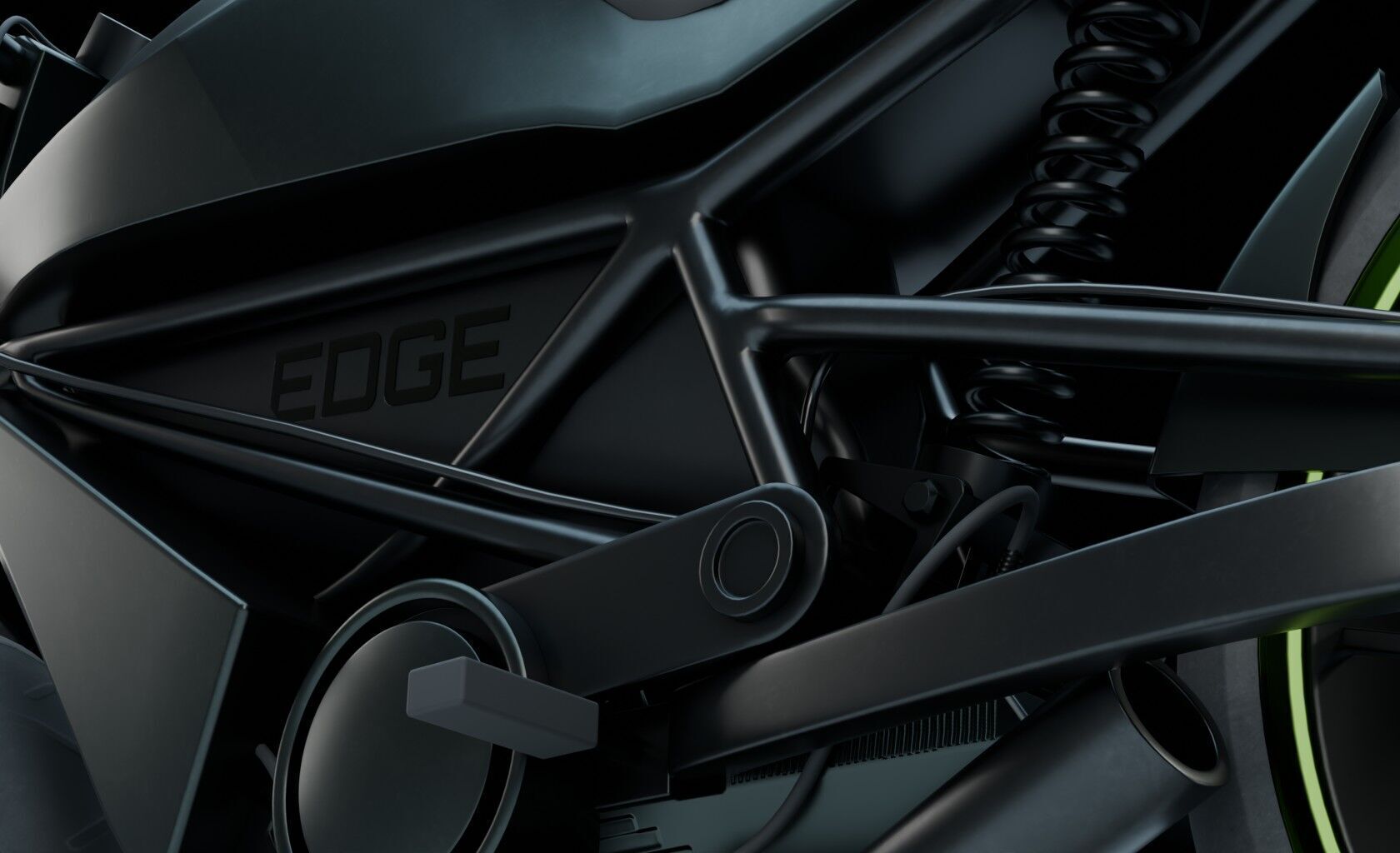 Standard Motorcycle Low-poly 3D model_8