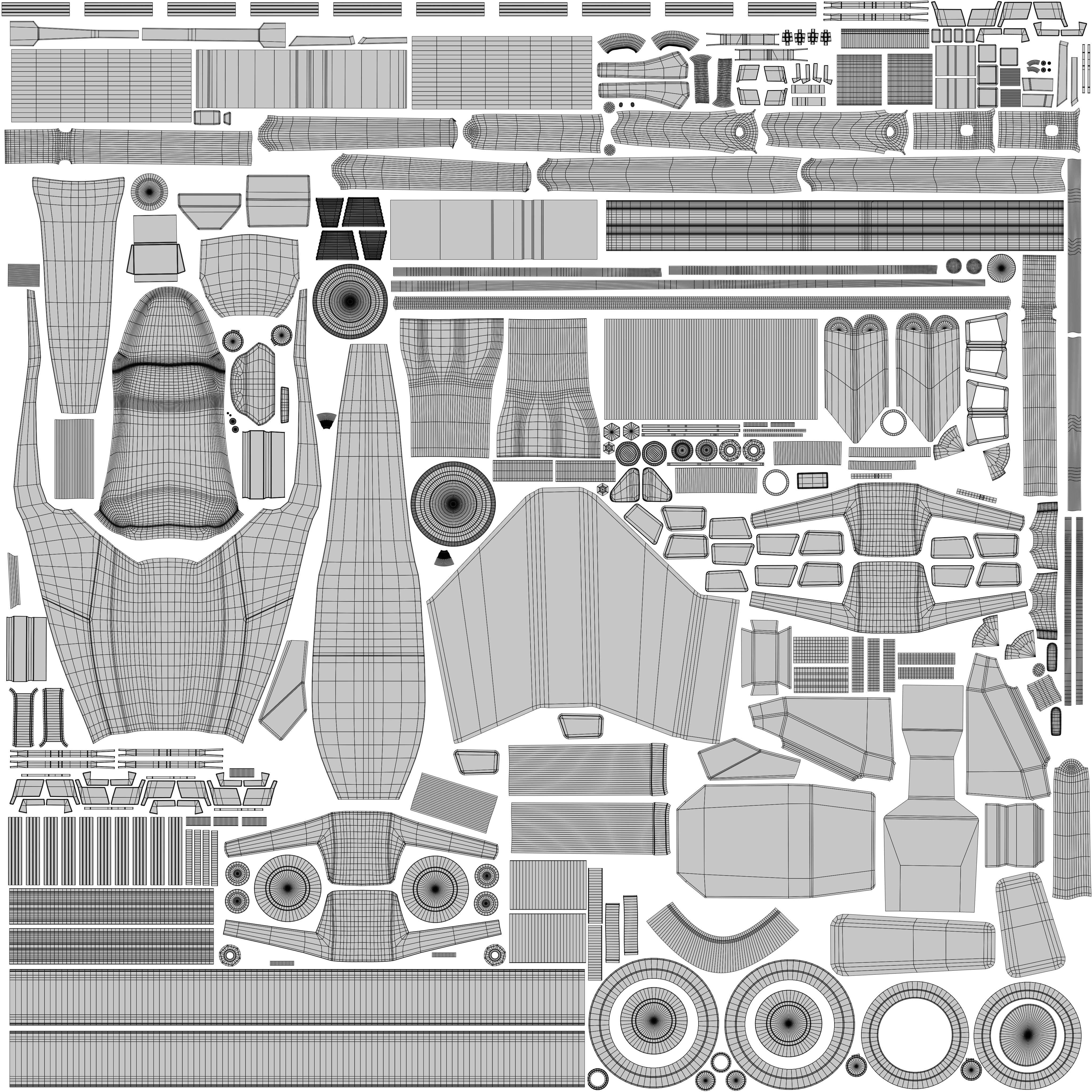 Standard Motorcycle Low-poly 3D model_11