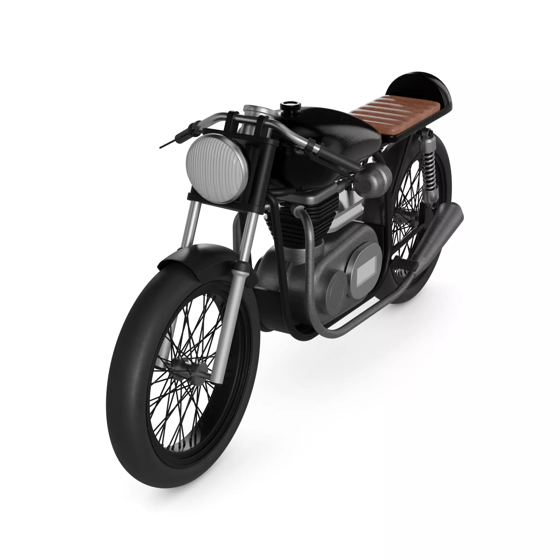 Cafe Racer Motorcycle 3D model