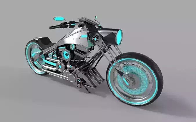 3D Chopper Low Poly