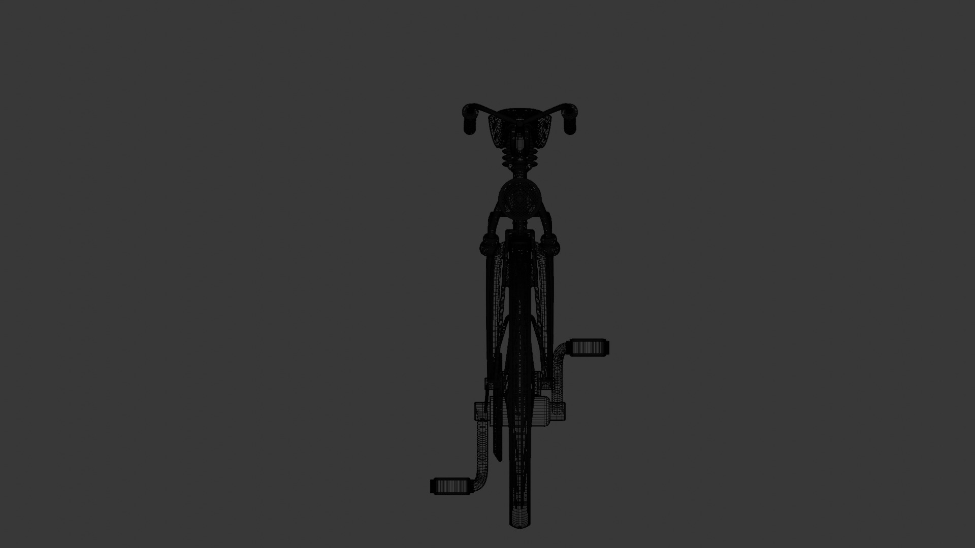 Touring Bike Low-poly 3D model_6