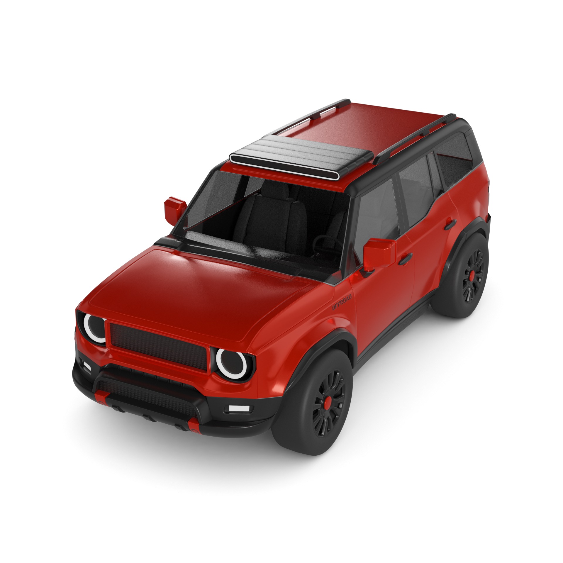 Overland Offroad Hybrid Vehicle HEV 4x4 3D model_4