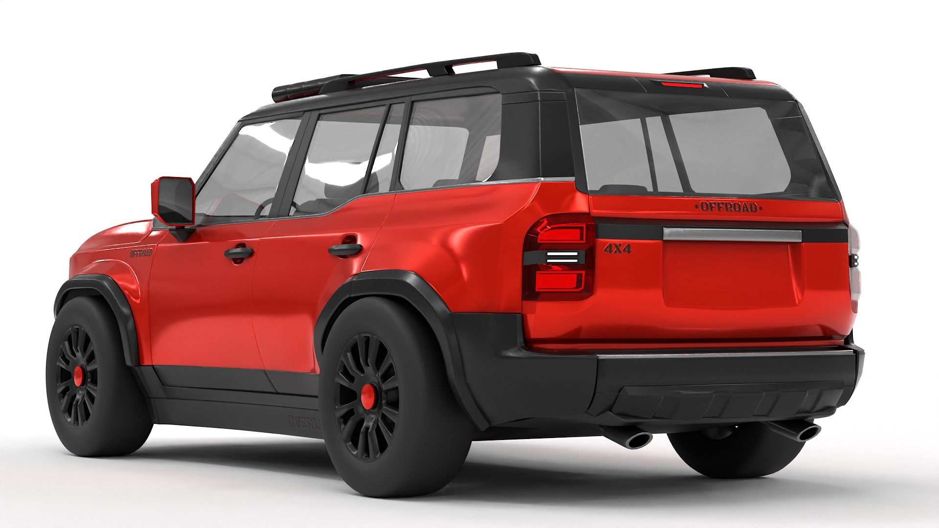 Overland Offroad Hybrid Vehicle HEV 4x4 3D model_3