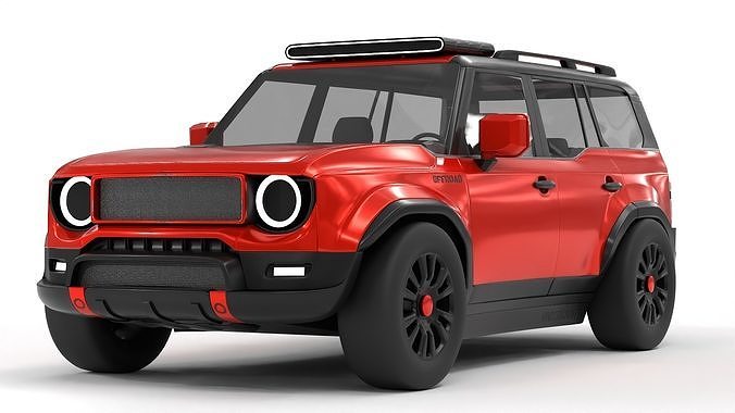 Overland Offroad Hybrid Vehicle HEV 4x4 3D model