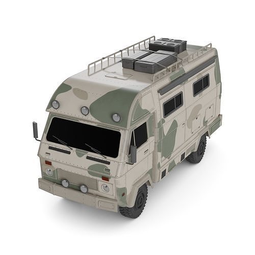 Off road Camper Van 3D model 5