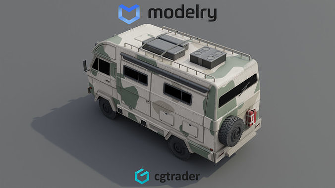 Off road Camper Van 3D model 4