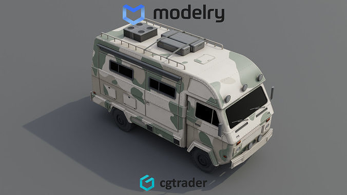 Off road Camper Van 3D model 2