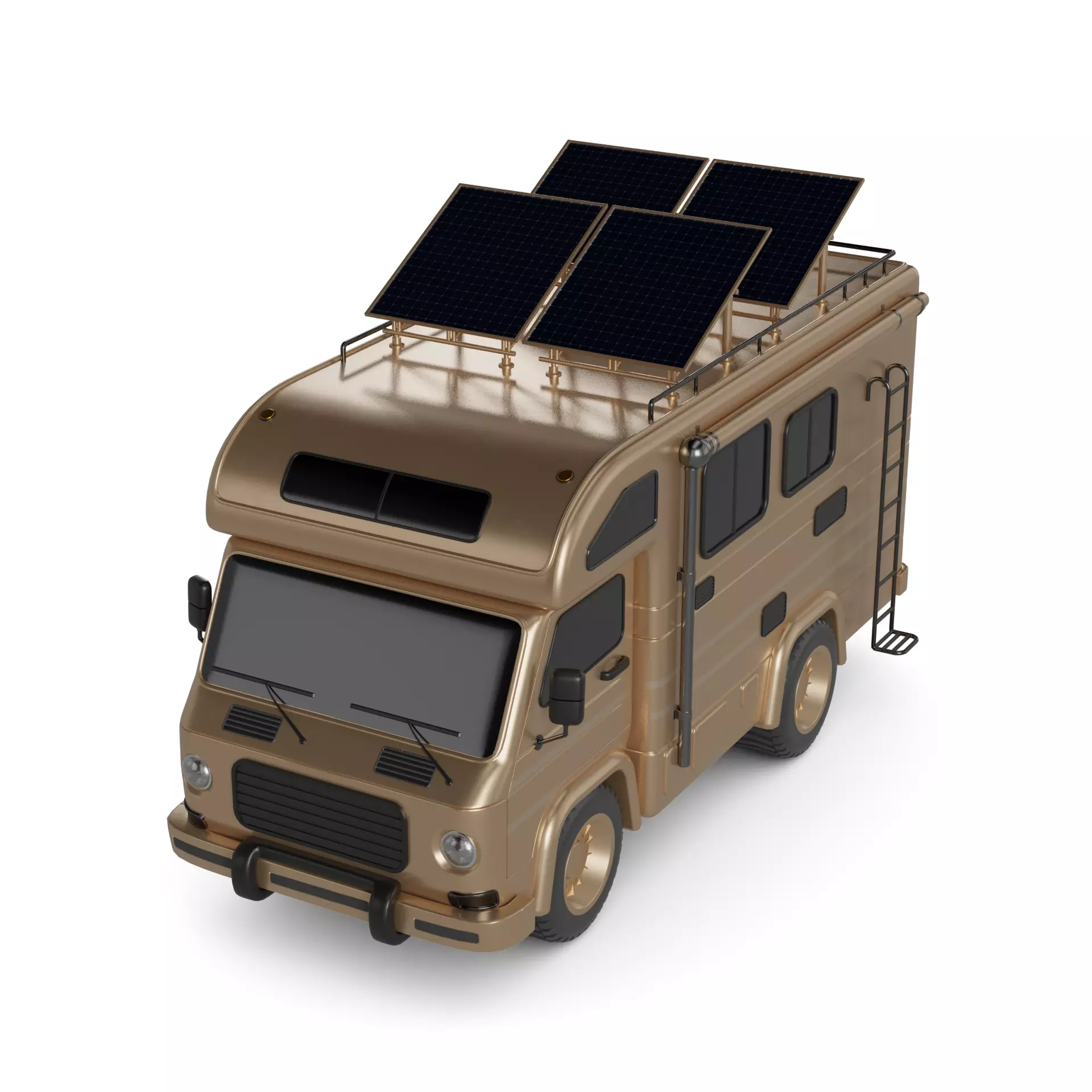 Off road Camper Van 3D model_0