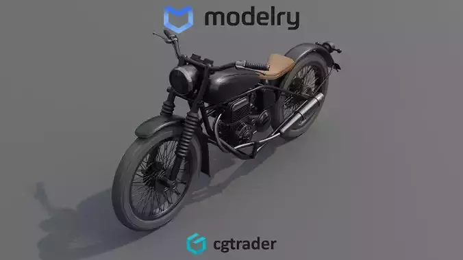 Enduro Motorcycle 3D model