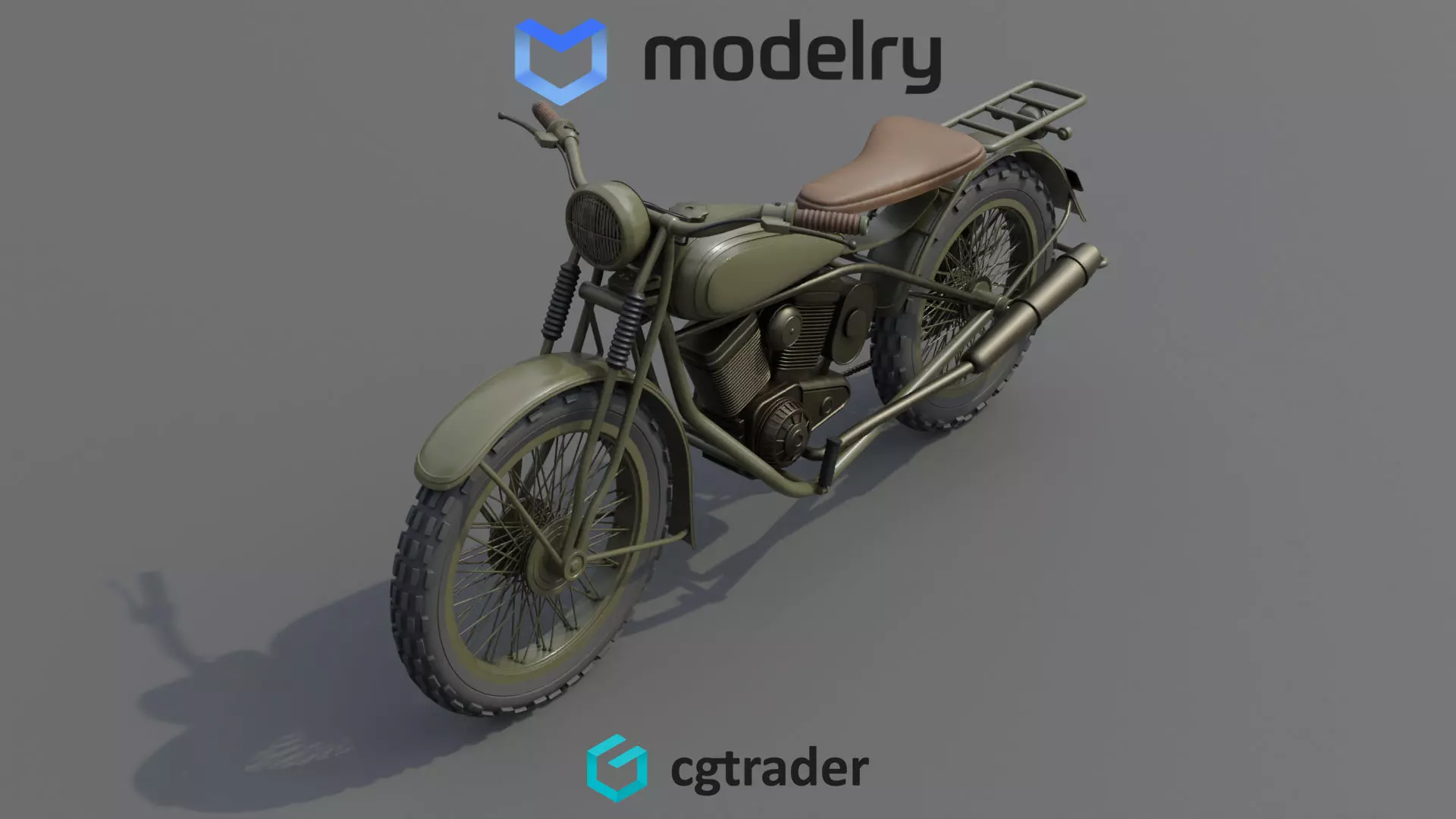 Trail Motorcycle 3D model_0