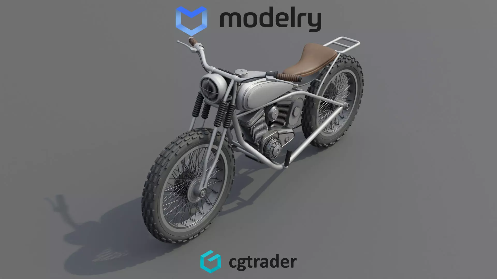 Trail Motorcycle 3D model_0