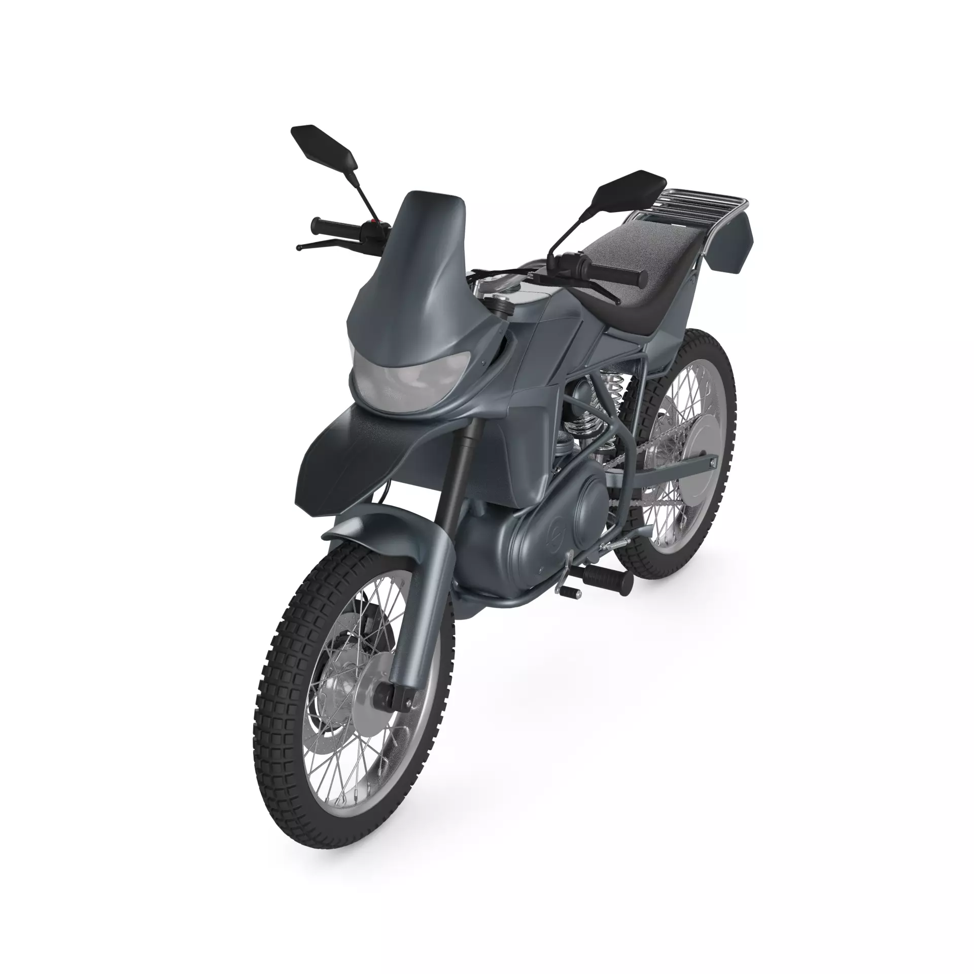 Trail Motorcycle 3D model