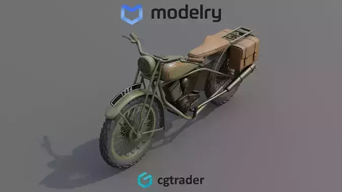 Dual Sport Motorcycle 3D model