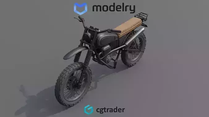 Adventure Motorcycle 3D model