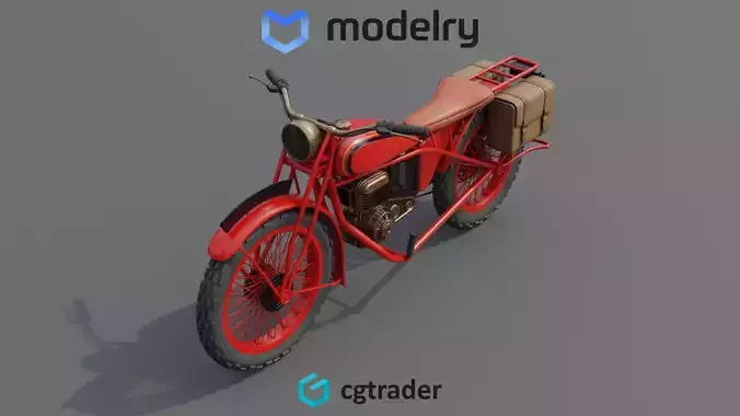 Adventure Motorcycle 3D model