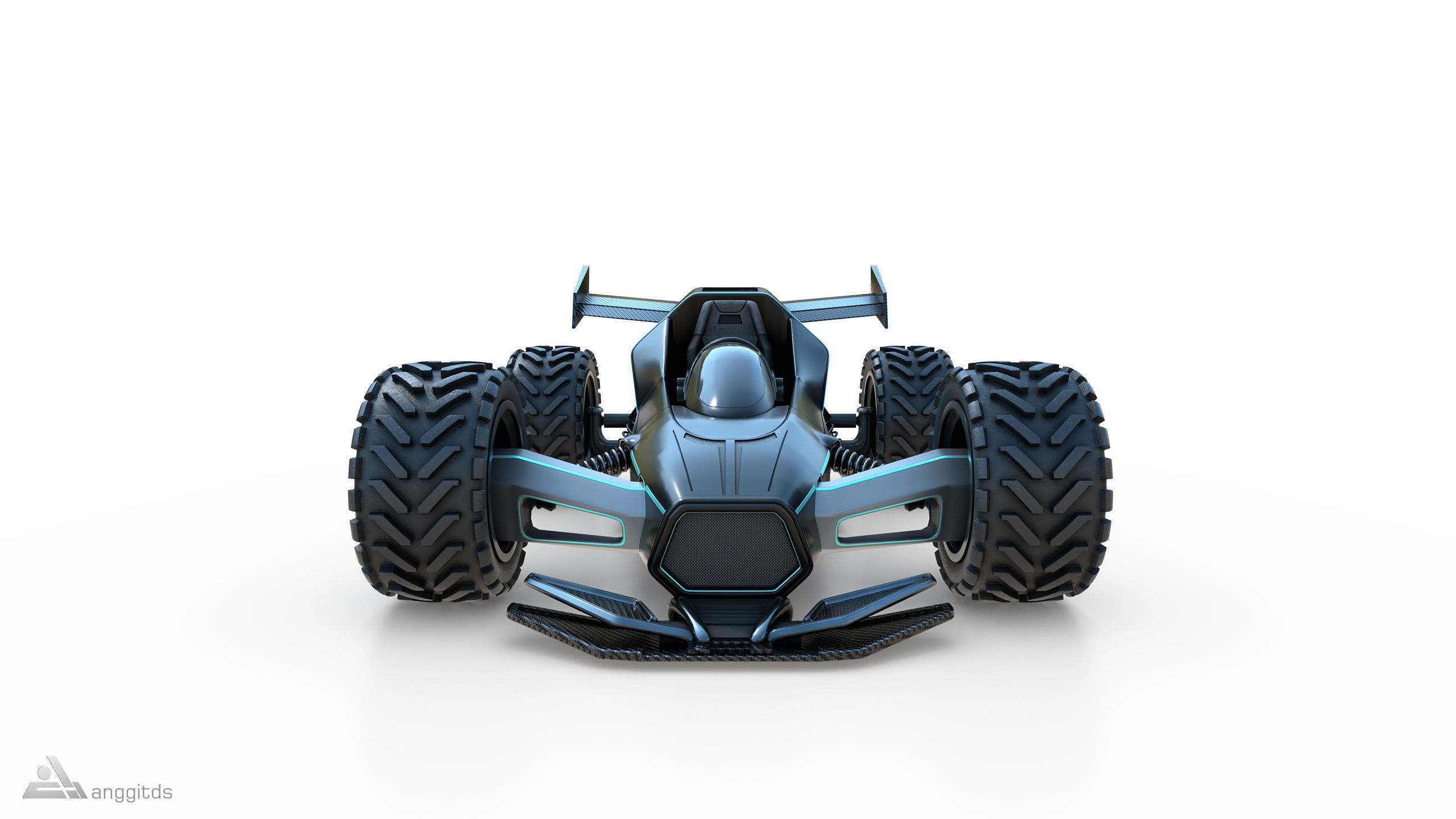 Off road Go Kart 3D model_4