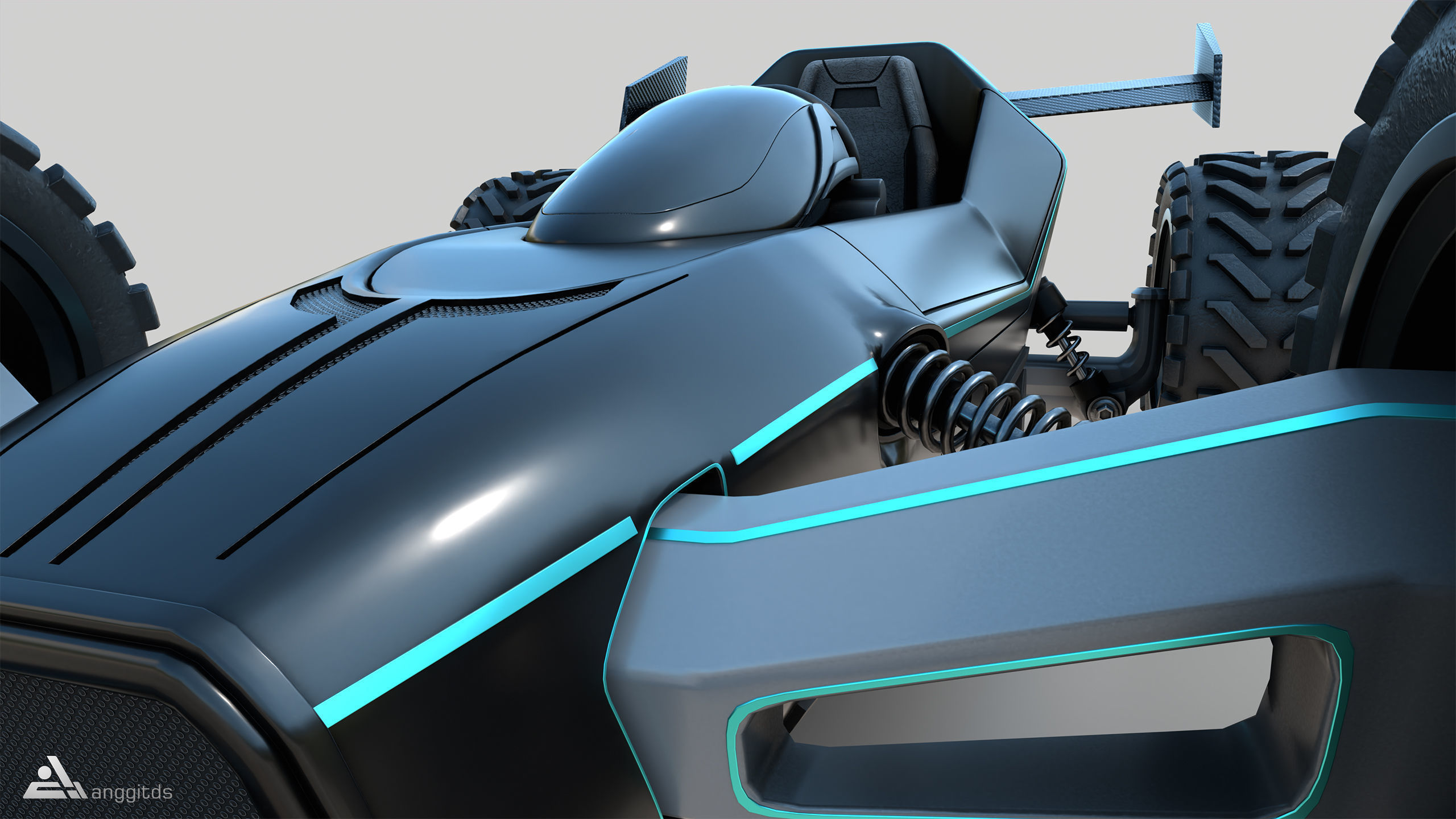 Off road Go Kart 3D model_7