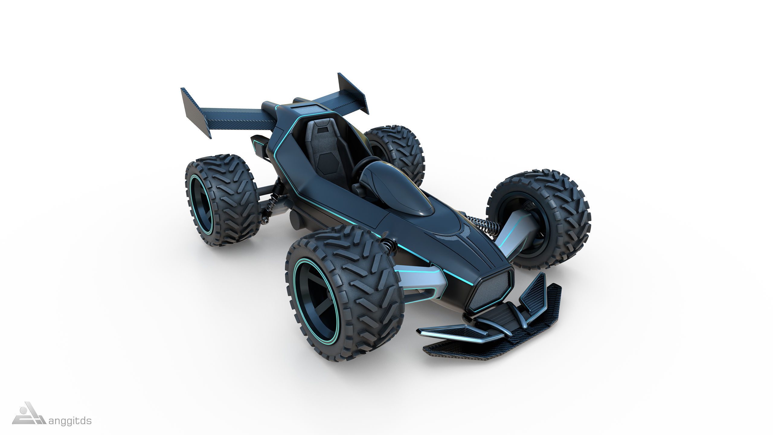 Off road Go Kart 3D model_2