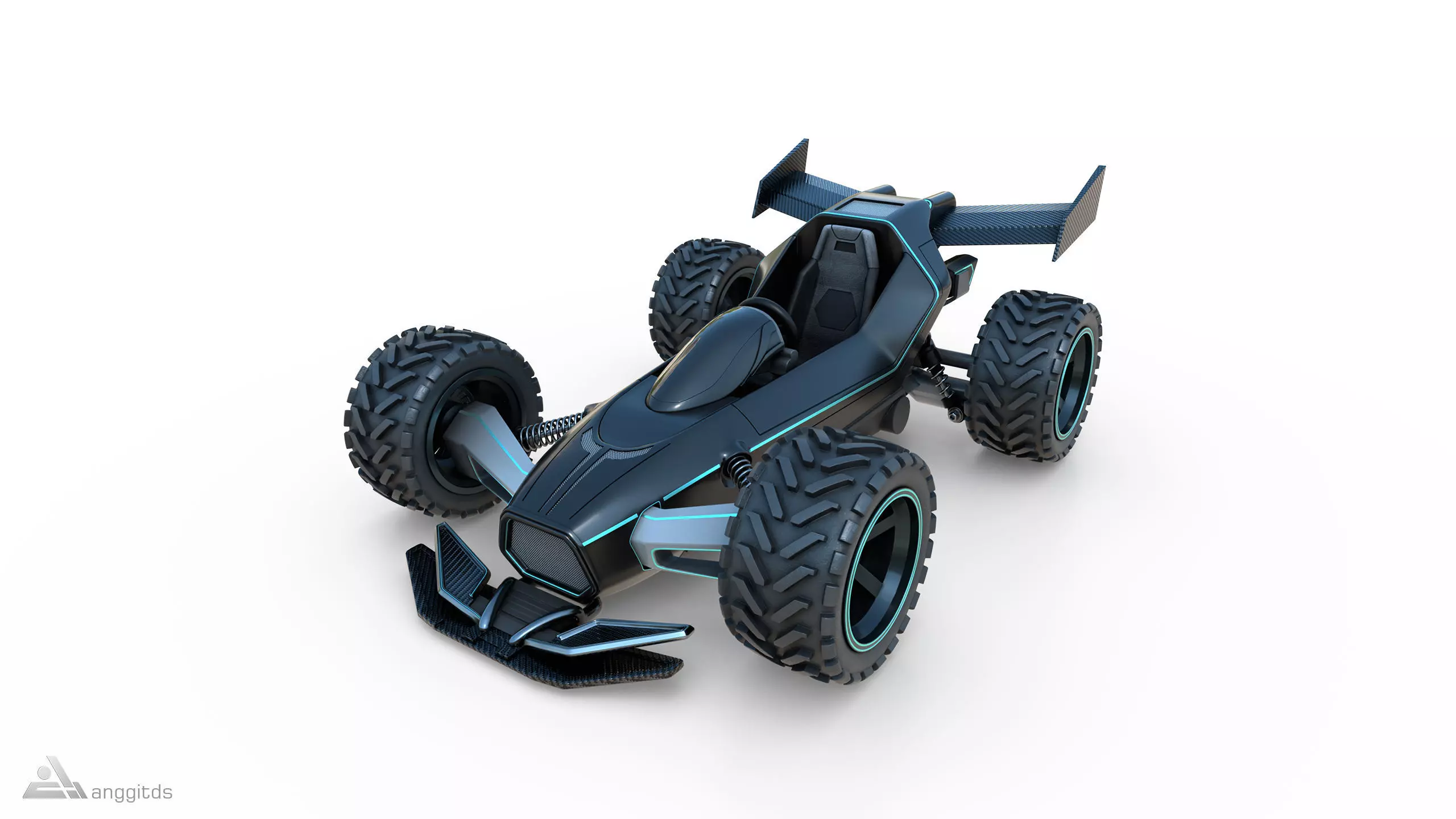 Off road Go Kart 3D model_0