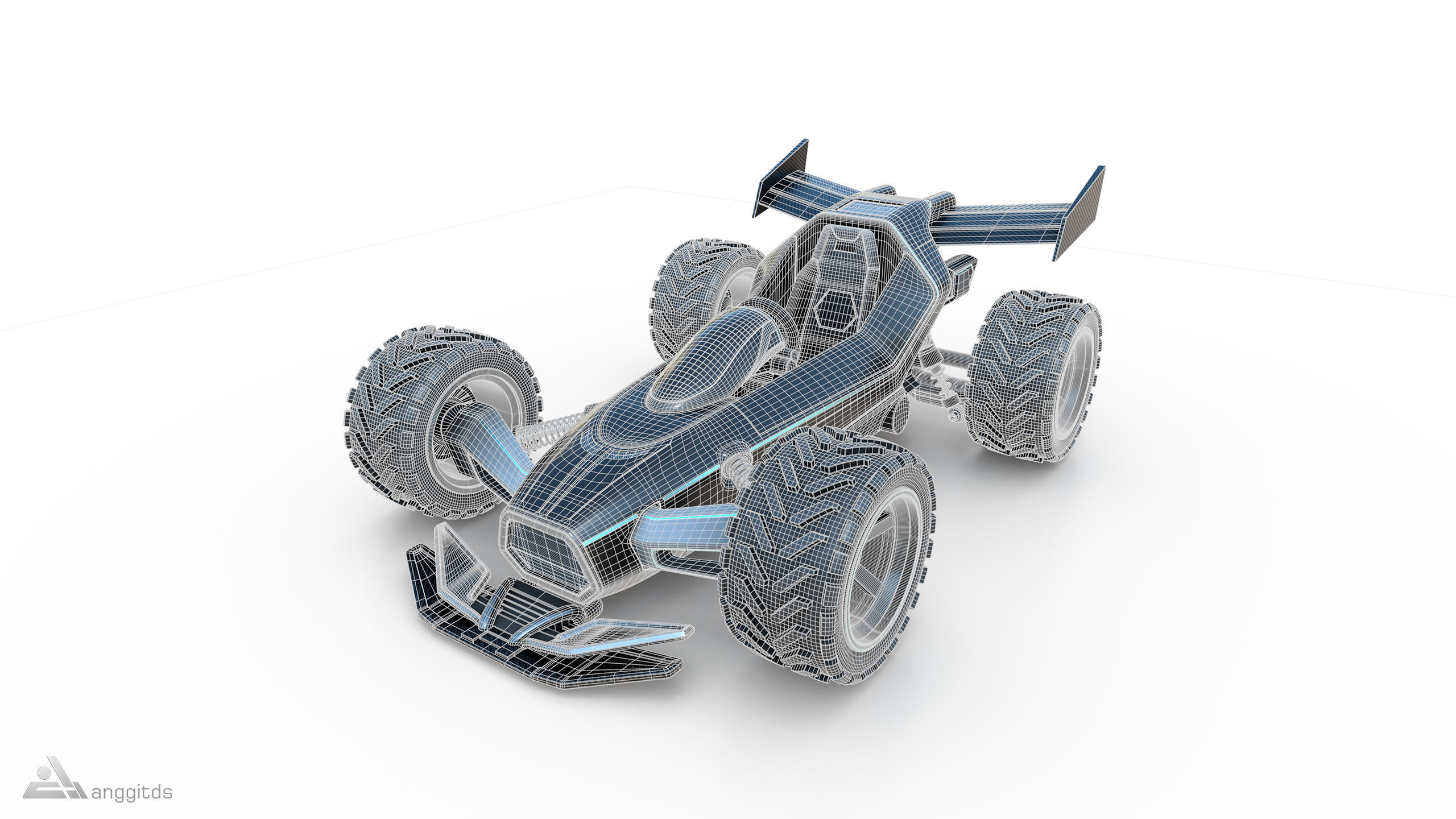 Off road Go Kart 3D model_13