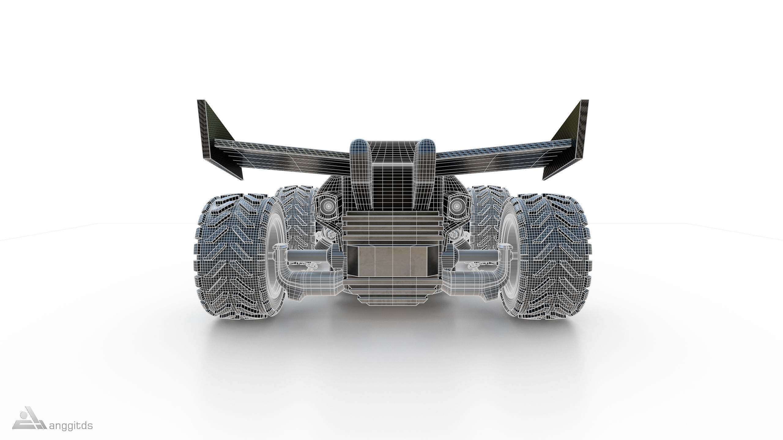 Off road Go Kart 3D model_10