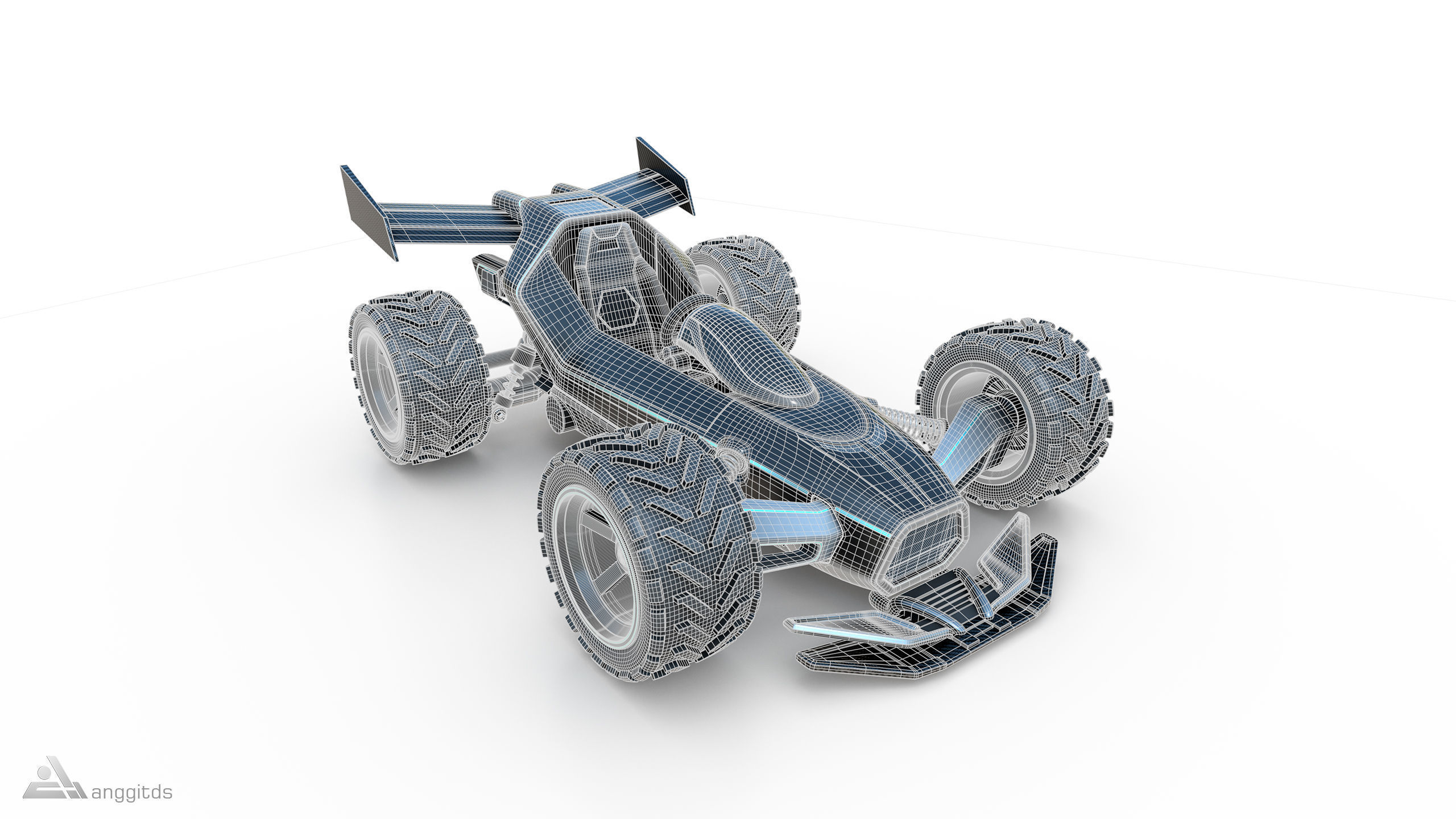 Off road Go Kart 3D model_9