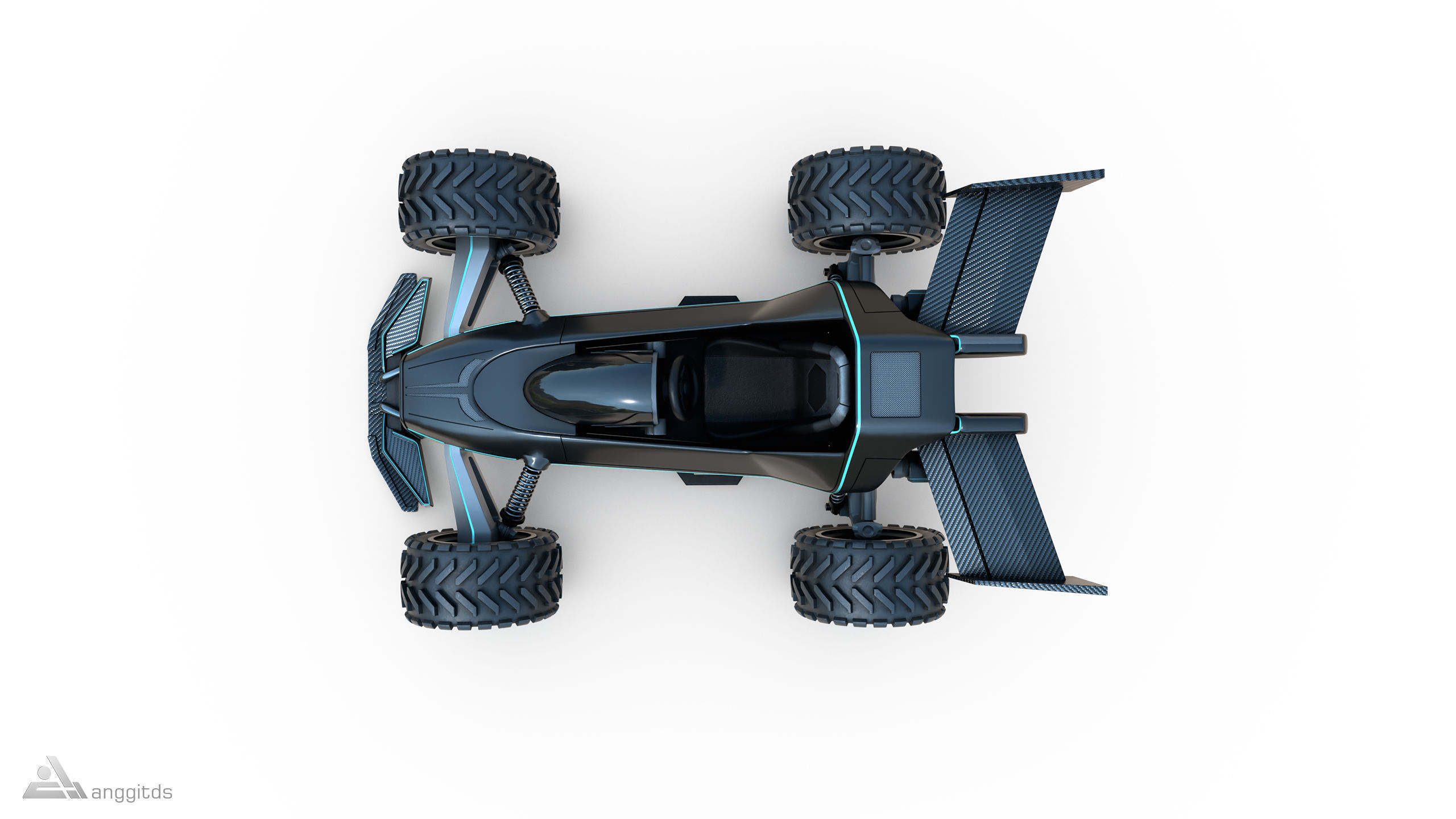 Off road Go Kart 3D model_5
