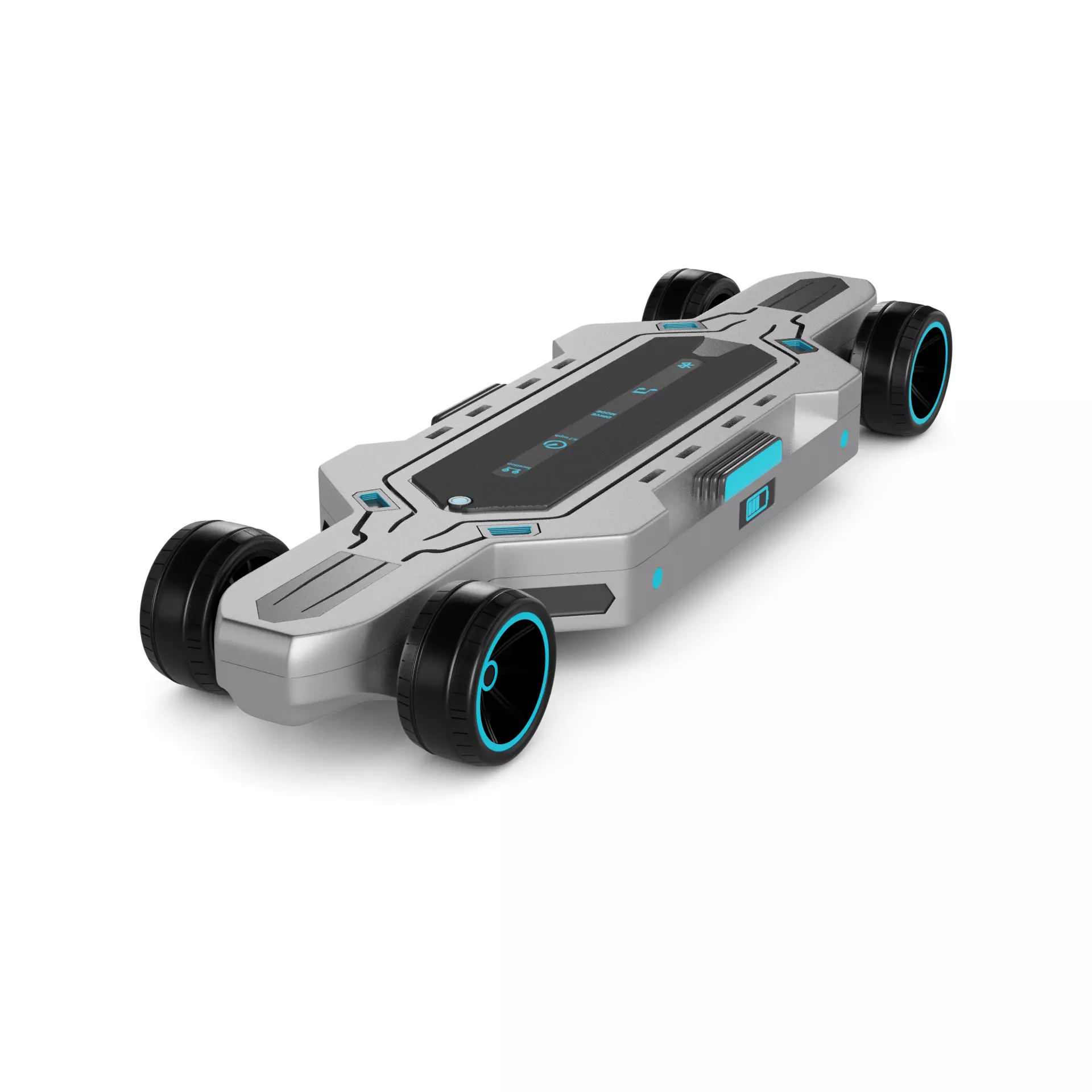 Off road Skateboard 3D model_0