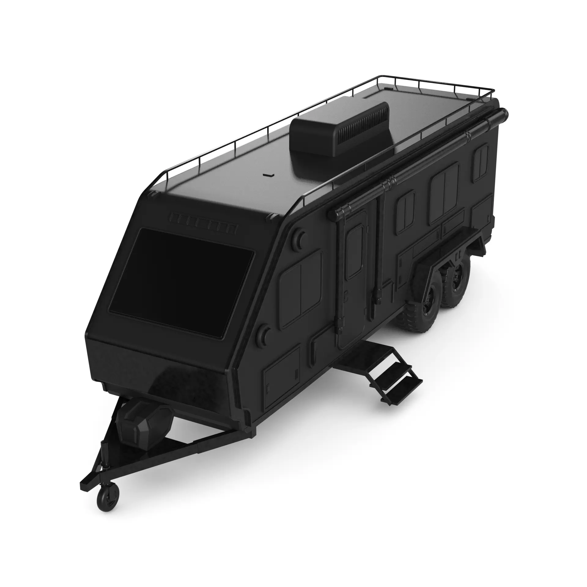 Off road Camping Trailer 3D model_0