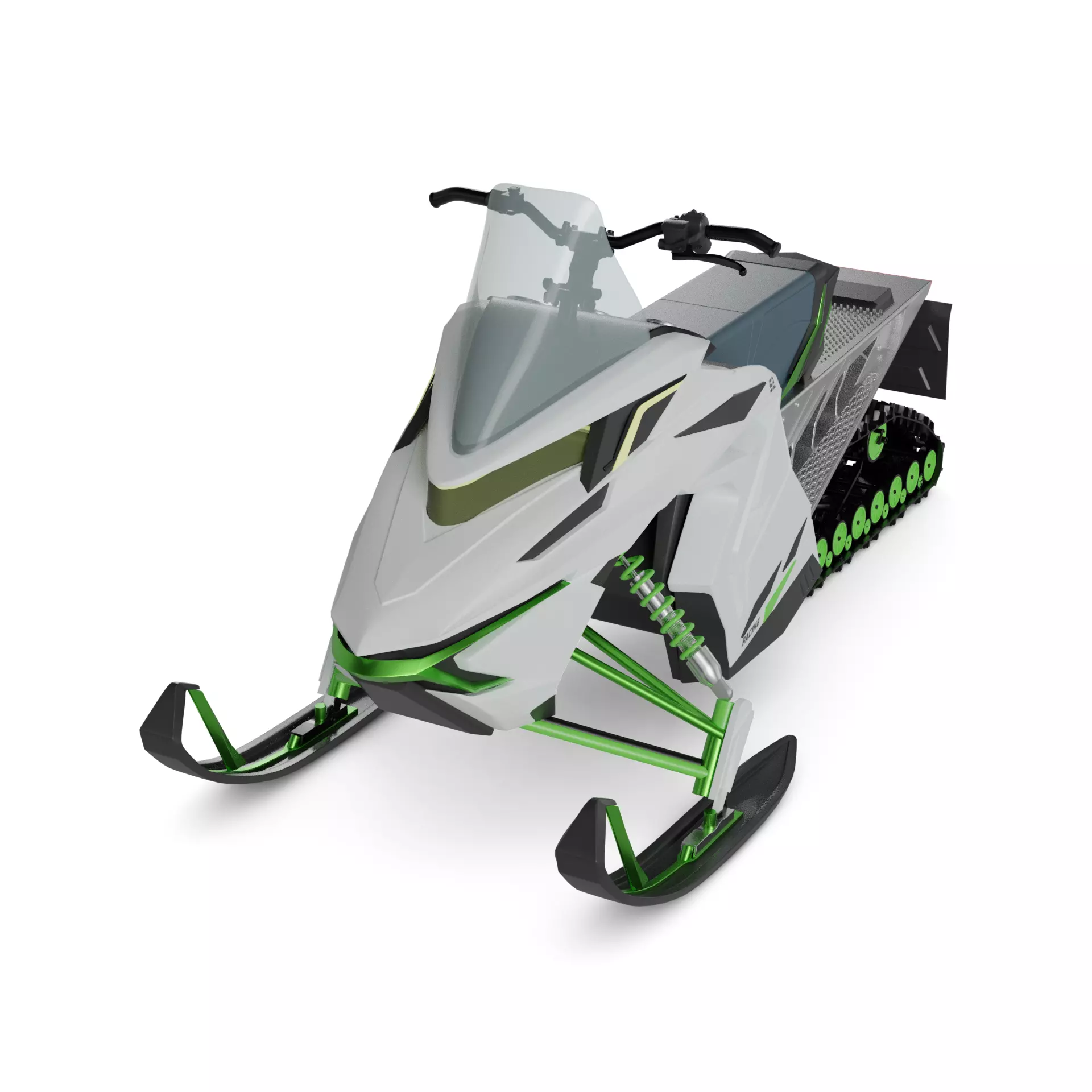 Ice Racing Vehicle 3D model_0