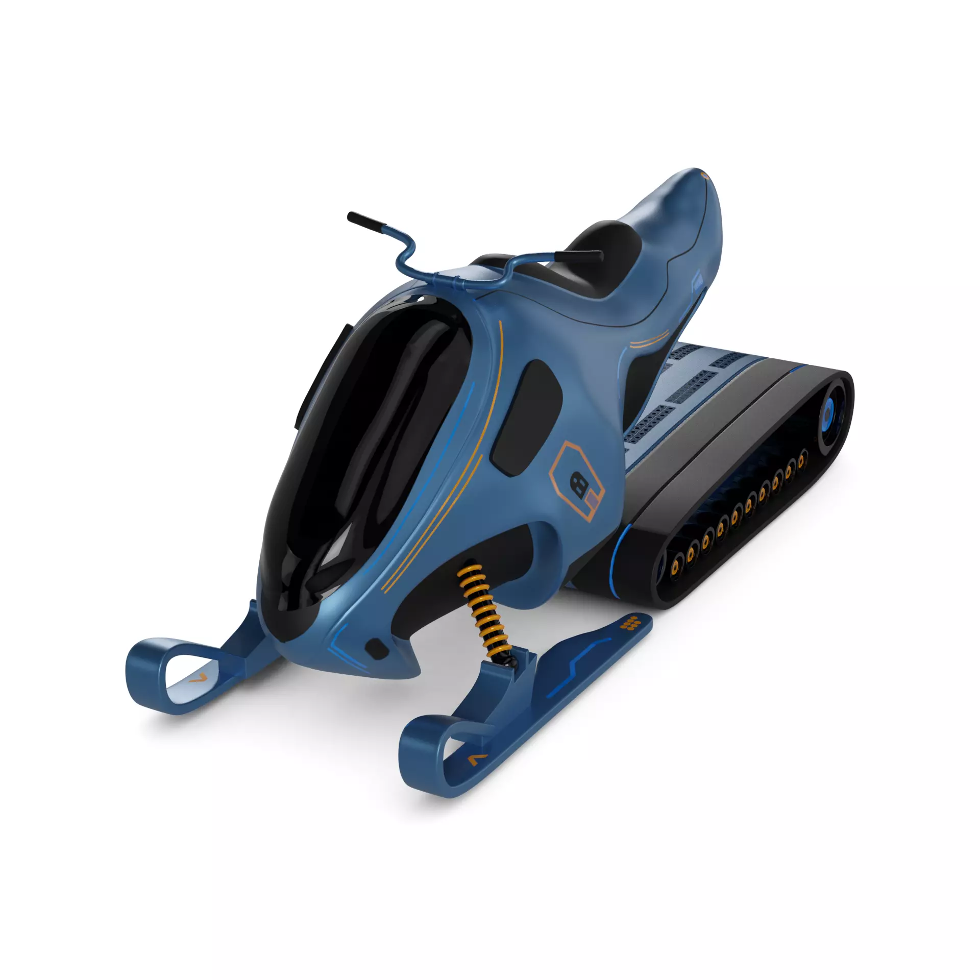 Ice Racing Vehicle 3D model_0