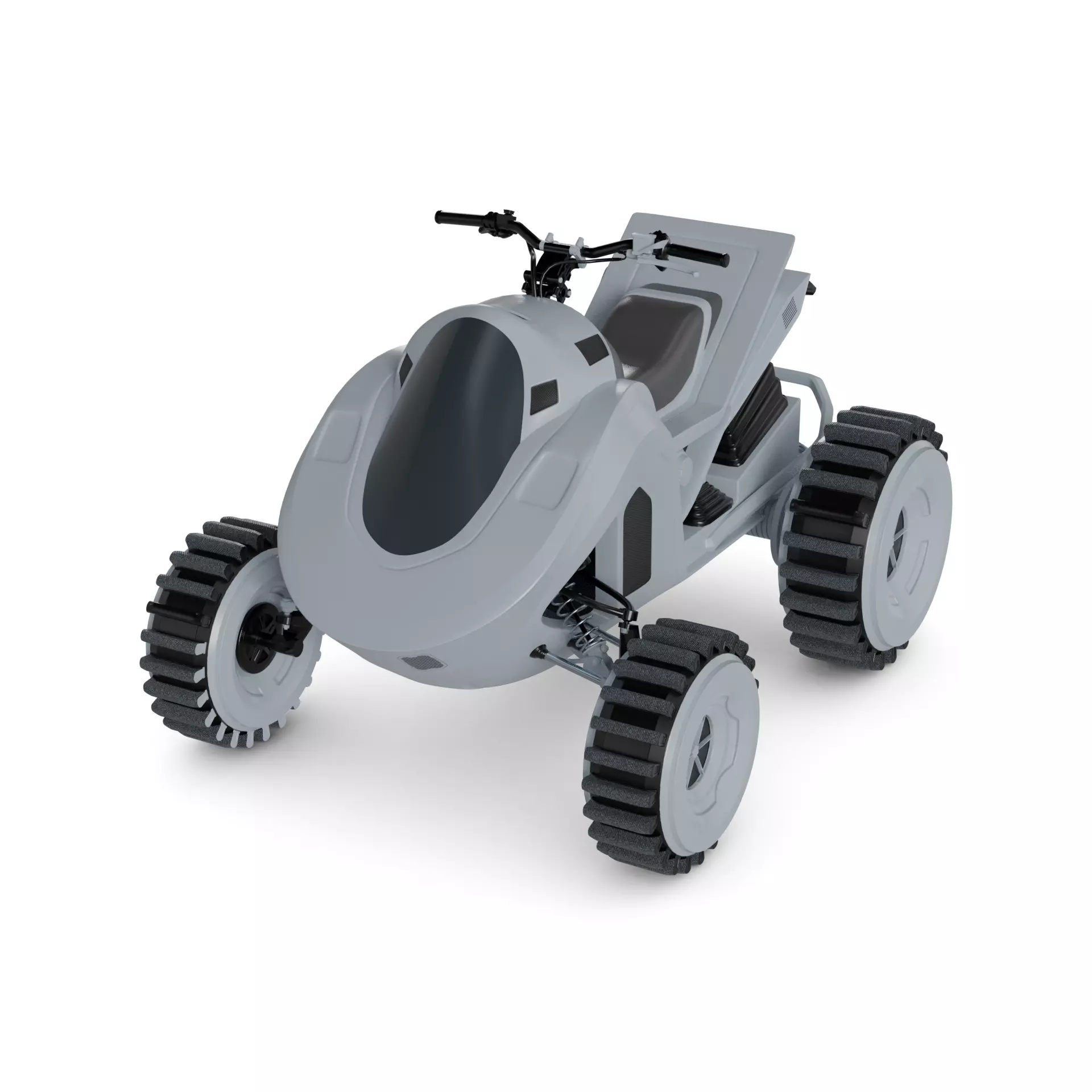 10 Wheel Snowmobile 3D model_0