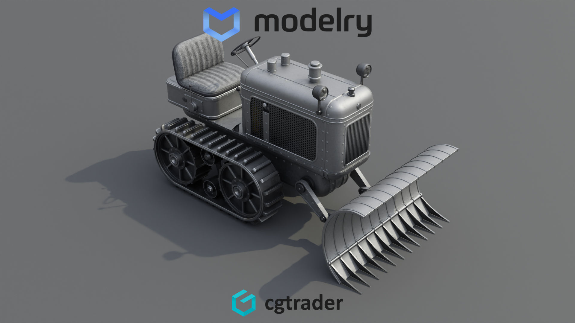 Snow Plow 3D model_1