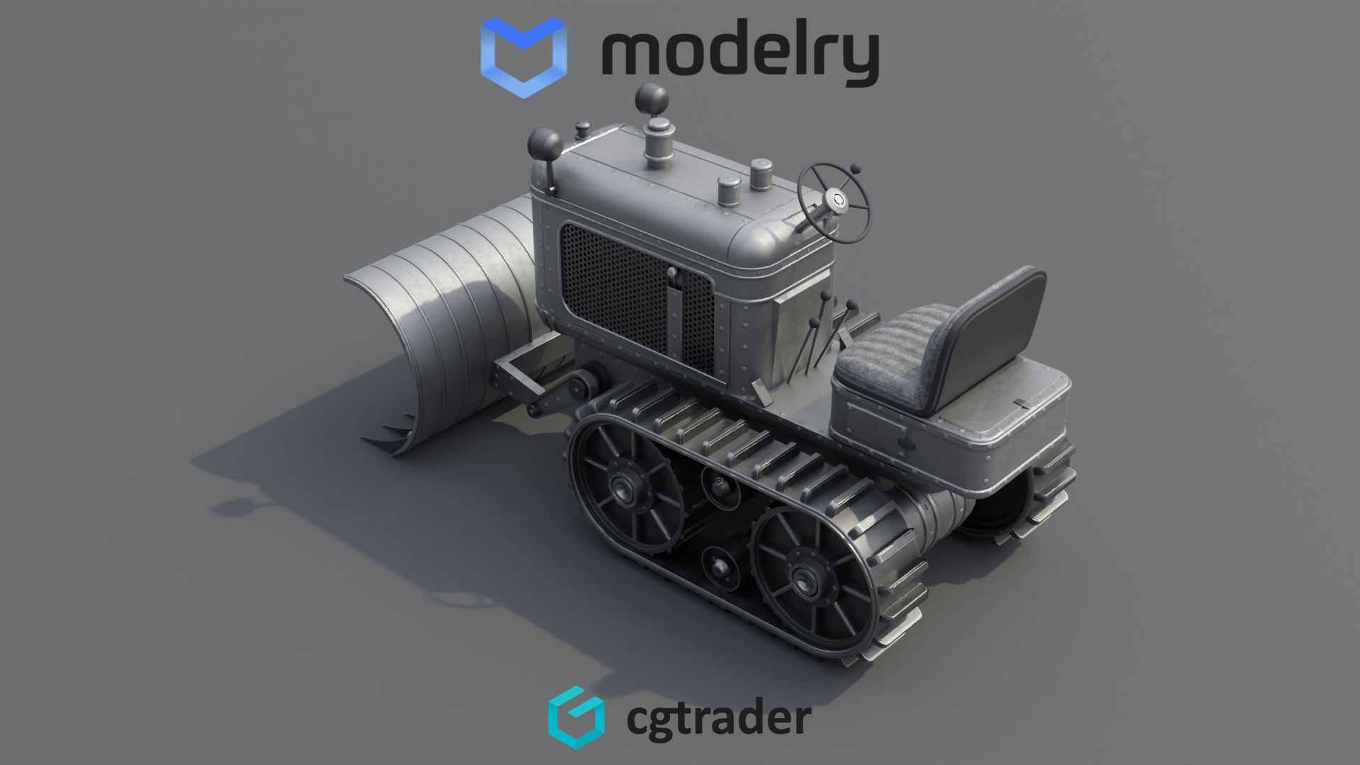 Snow Plow 3D model_3