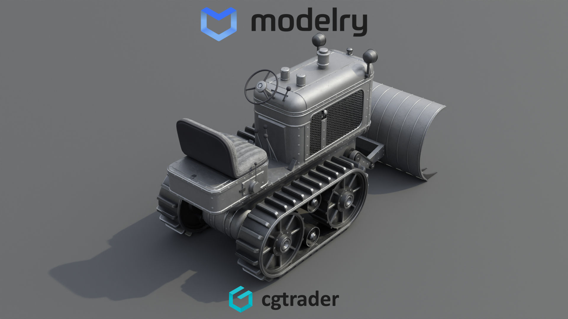 Snow Plow 3D model_2