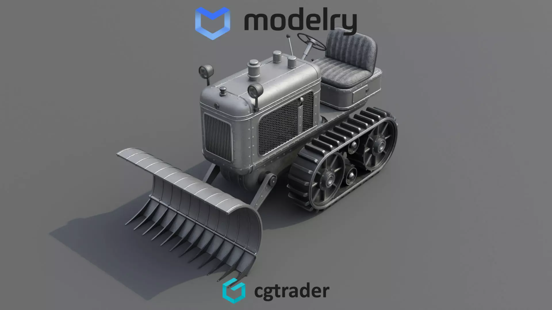 Snow Plow 3D model_0