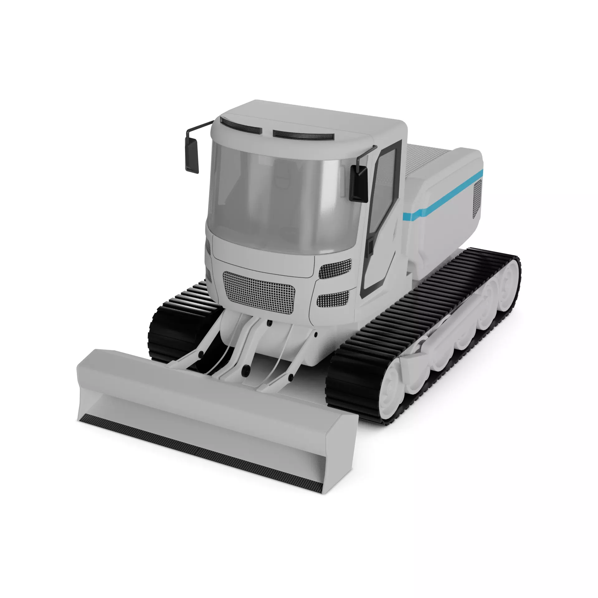 Snow Groomer 3D model_0