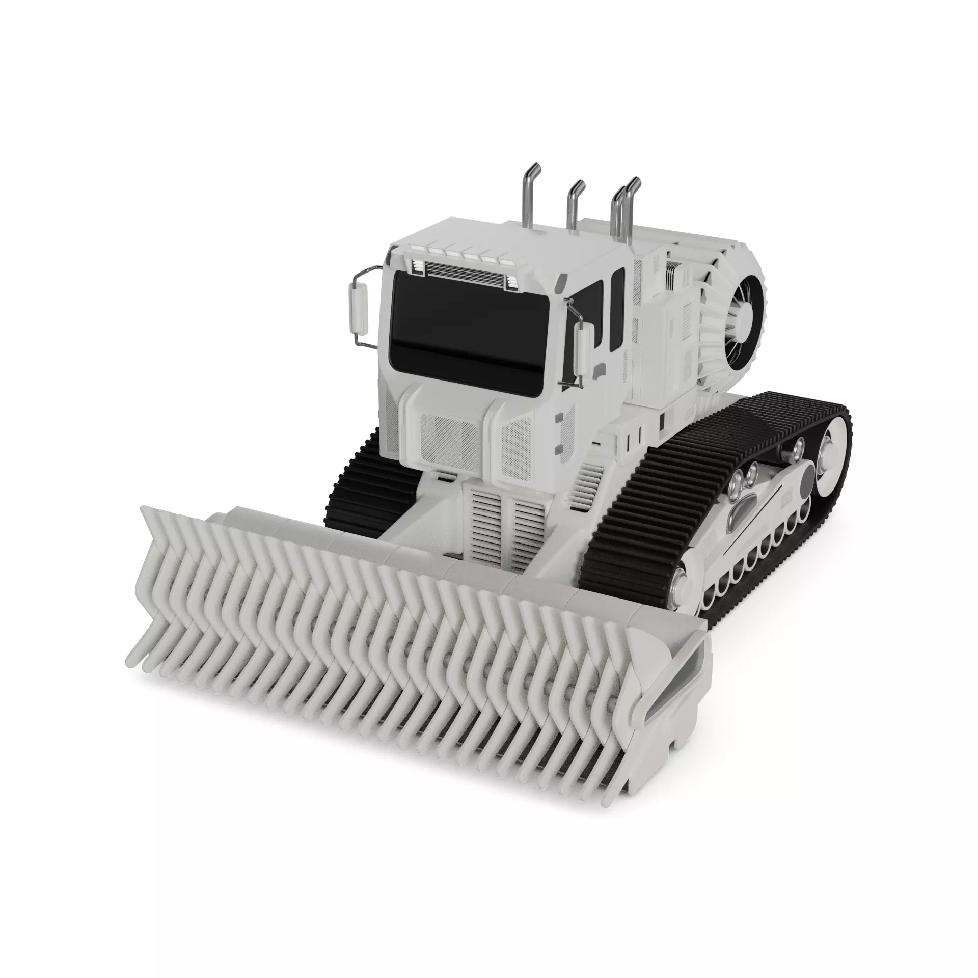 Snow Groomer 3D model_0