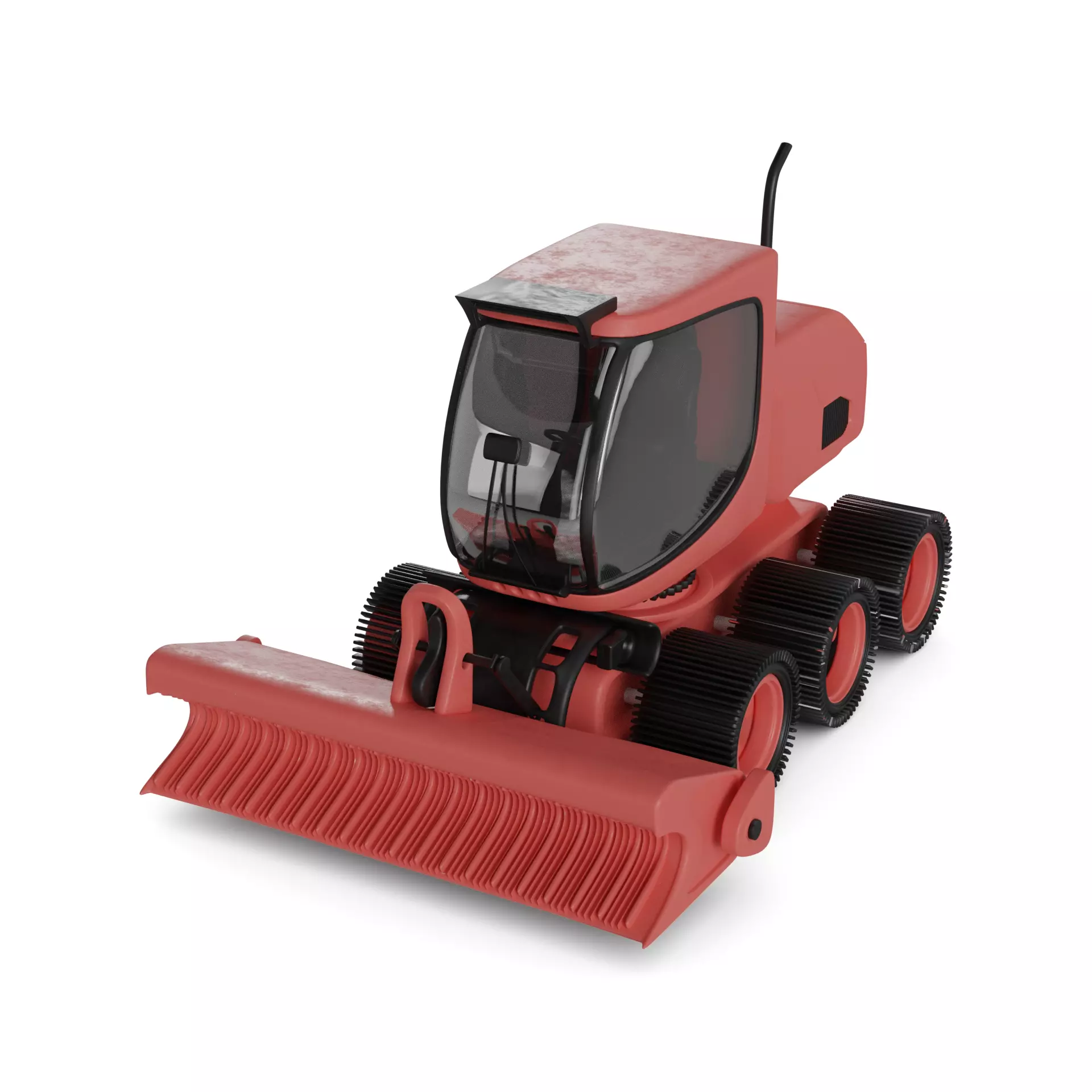 Snow Groomer 3D model_0