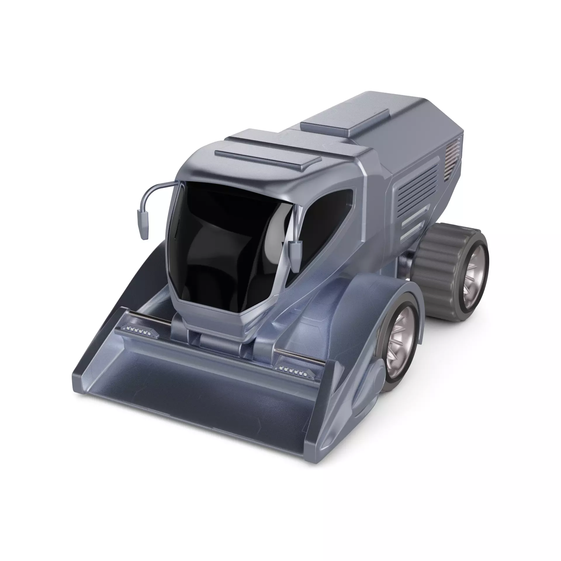 Snow Groomer 3D model_0