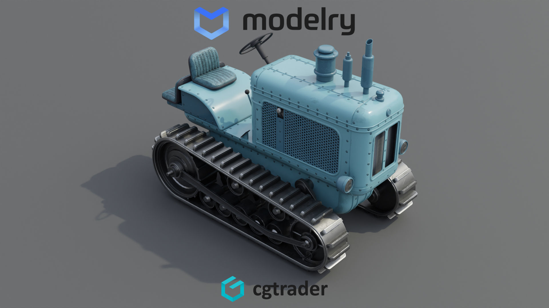 Snow Tractor 3D model_1