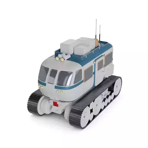 Snowmobile Fishing Shack