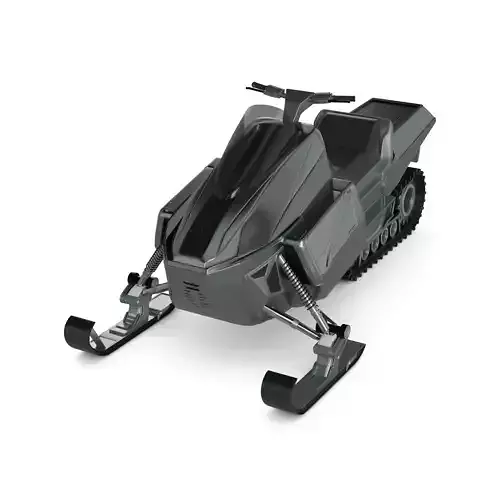 Snowmobile Fishing Shack