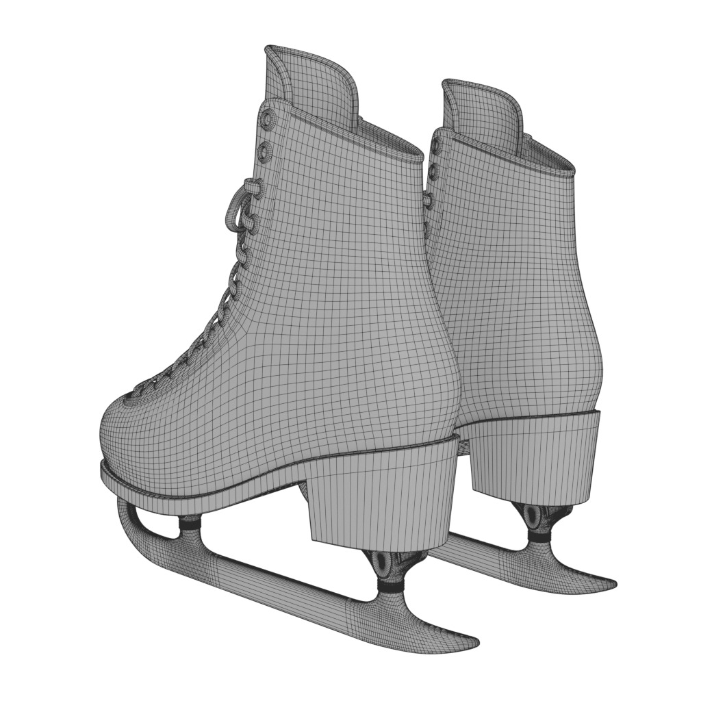 Ski Ornamental 3D model_5