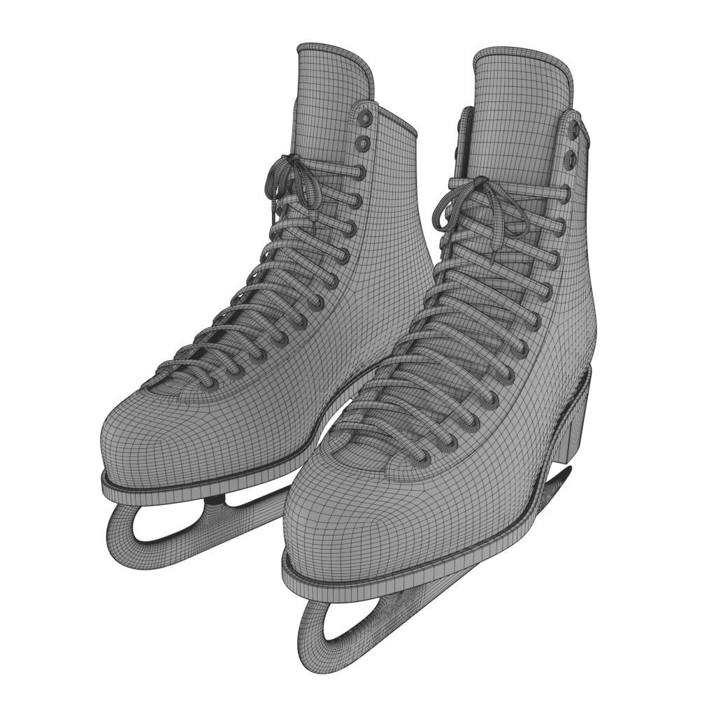 Ski Ornamental 3D model_3